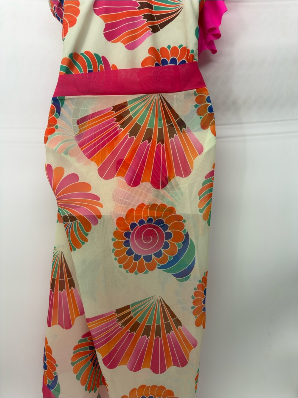 Source Unknown Cream Swim Coverup sarong   Multicolor one piece bathing suit